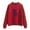 Red, variant on Womens Sweatshirts Plus Size Long Sleeve Round Neck Printed Causal Sweatshirts White S