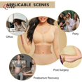 thumbnail image 5 of Qtree Arm Slimming Shaper for Women Compression Body Shaper Post Surgery Shapewear Seamless Front Closure Sleeves Push Up Bra, 5 of 5
