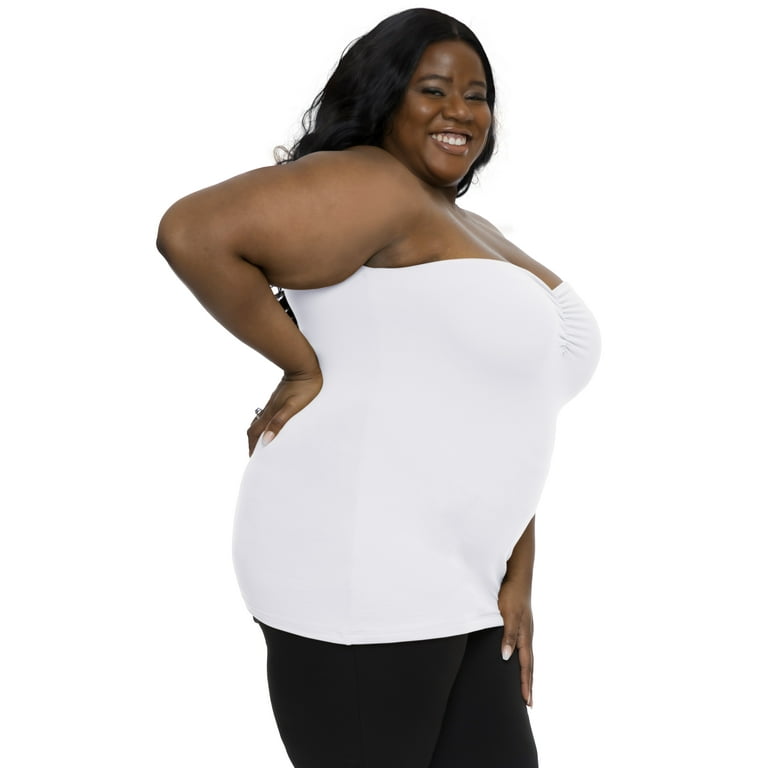 air boat skate Stretch Is Comfort Women's Plus Oh so Soft Ruched Bust Strapless Long Tube  Top|Adult Xlarge-3x - Walmart.com