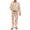Corgi Paws, variant on Camo Hunting Mens Long Sleeve Pajamas Set Maple Wood Button Up Pajamas with Pockets 2 Piece Big and Tall Pajamas for Mens Long Pants Sleepwear Sets Size L