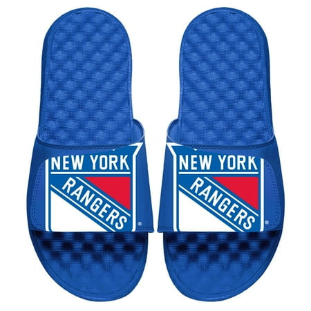 

Men s ISlide Royal New York Rangers Blown Up Logo Slide Sandals