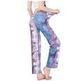 thumbnail image 6 of SELONE Gym Leggings for Women Workout High Waist Sports Yogalicious Print Patterned Tie Dye Utility Dressy Everyday Soft Jeggings Capri Jeggings for Women Athletic Leggings for Women 6-Gray S, 6 of 9