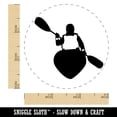 thumbnail image 2 of Person Kayaking with Paddle Back Behind View Rubber Stamp for Scrapbooking Crafting Stamping - Small 3/4 Inch, 2 of 7