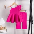 thumbnail image 5 of Toddler Baby Girls Clothes Short Sleeves T-Shirt Tops + Shorts Cute Summer Outfits Set Girls Summer Set 1-3 Years,2-3 Years, 5 of 6