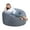 Grey-b, variant on Giant Bean Bag Chair with High-Rebound Memory Foam, Stuffed Bean Bag Sofa with Dutch Velvet Cover, Big Bean Furniture with Soft Fabric, Plush Lazy Sofa Big Sofa Overall Foam-Filled Beanbag Chair 4 Ft
