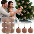 thumbnail image 7 of Cadancy 12 Pcs Velvet Christmas Ornaments Balls for Tree Flocked Shatterproof Hanging Decorations Xmas Party Holiday Decor Winter Festive Party Decoration, 7 of 7