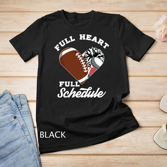 Sam Soft Football Cheerleading Heart , Sports Fan Unisex T-Shirt