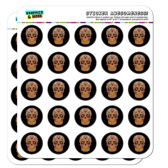 Skull Day of the Dead Southwestern Planner Calendar Scrapbooking Crafting Stickers