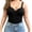 Black, variant on ManxiVoo Women Adjustable Spaghetti Strap Tank Tops Built In Bra Compression Body Shaper Smoothing Camis for Everyday Layering