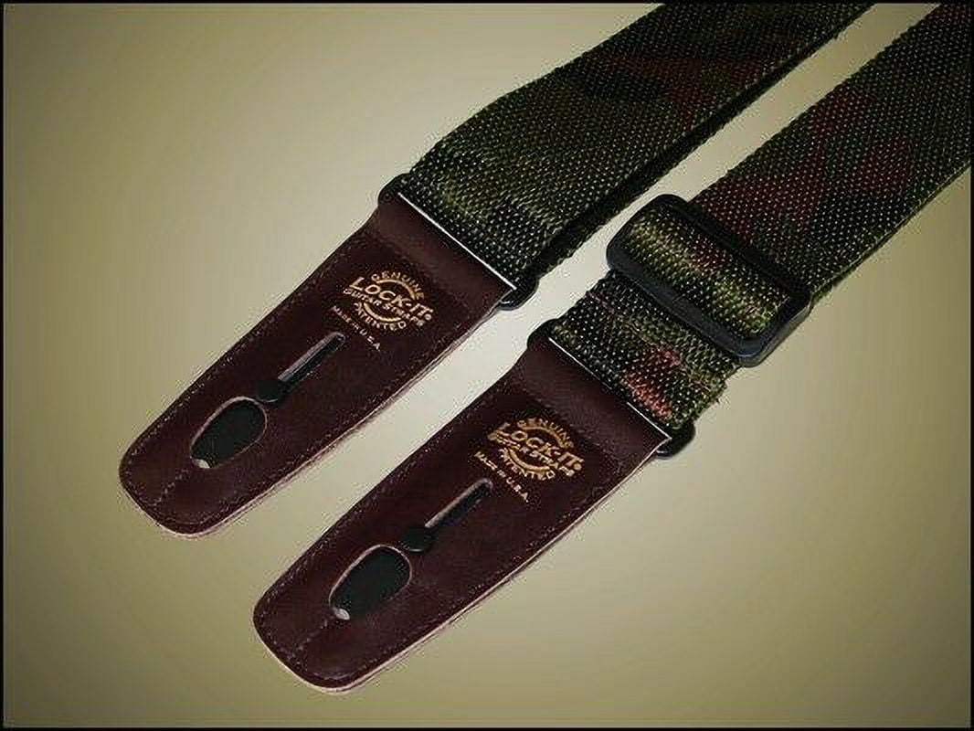 Lock-It Straps 2" Locking Guitar Strap Camo