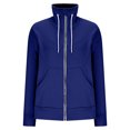 thumbnail image 3 of Zedker Hoodies for Women Full Zip Up Long Sleeve Hooded Sweatshirt Casual Coat, Plus Size Blue XL, 3 of 4