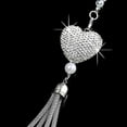 thumbnail image 4 of Pendant Rearview Hanging Ornaments Accessories Interior Crystal Styling Metal Decoration Alloy Heart Mirror Auto Decor, 4 of 5