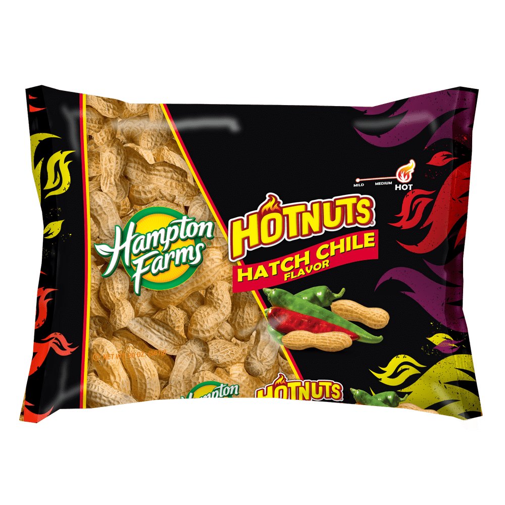 Hot Nuts Hatch Chile Inshell Peanuts, 20 Oz.