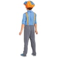 thumbnail image 2 of Disguise Toddler Boys' Official Blippi Jumpsuit with Hat and Bowtie Costume - Size 3T-4T, 2 of 3