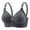 Gray, variant on Plus Size Push Up Bra for Women Wireless Bra No Underwire Seamless Bras Soft Full Coverage T-Shirt Bra