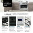 thumbnail image 3 of Commercial Style 36. in. 3.8 cu. ft. 5 Burners Dual Fuel Range, Convection Oven, Textured Grip Handle in Stainless Steel, 3 of 12