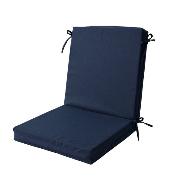 Better Homes & Gardens 44" x 20" Outdoor Chair Seat Cushion, 1-Piece, Navy
