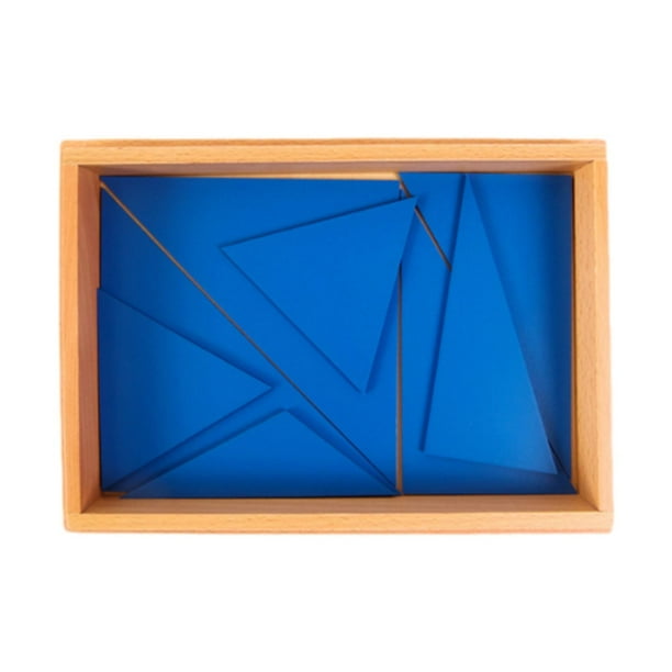 Rompecabezas de tablero, formas, patrones, bloques, triángulos constructivos, lógica 3D, acertijo Azul 26x17x3cm