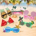 thumbnail image 3 of 6 Pairs Novelty Party Sunglasses, Funny Luau Party Sunglasses Hawaiian Tropical Glasses Beach Themed Party Supplies Decoration, 3 of 6
