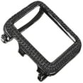 thumbnail image 1 of 14K Black Gold Finish Apple Watch Custom Bezel Series # 4 Simulated Diamonds 44mm Insert Cover Case, 1 of 7
