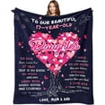 thumbnail image 2 of Birthday Gifts for 17 Year Old Girl, 17 Year Old Daughter Birthday Gift Ideas, 17th Birthday Gifts for Girls, Teen Girl Gift for 17 Years Old Daughter, 17 Yr Old Girl Gifts Throw Blanket 60" x 50", 2 of 6