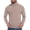 Beige, variant on Turtleneck Long Sleeve Slim Fit Top for Men, Solid Color Polyester Spandex Blend, High Neck, Elastic Stretch Fabric, Casual Streetwear