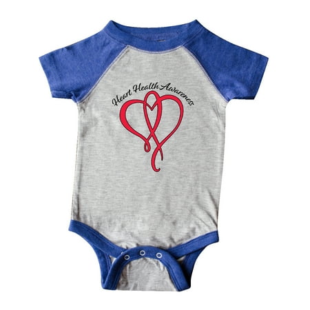 

Inktastic Heart Health Awareness Red Heart Ribbon Gift Baby Boy or Baby Girl Bodysuit