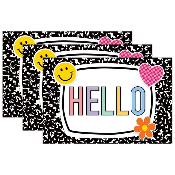 Teacher Created Resources TCR9322-3 Cool for School Hello Postcards, Pack of 3
