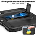 thumbnail image 3 of for iPad Pro 11 Inch (M4 2024/M5 2025) Case, 3in1 Heavy Duty Shockproof Tablet Case with Stand, Shoulder Strap, Black, 3 of 7