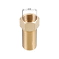 thumbnail image 3 of Brass Pipe Fitting G1/2 Male xG1/2 Female Hex Bushing Adapter 50mm Length, 3 of 5