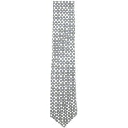 Paolo Albizzati Men's Navy/Yellow Geometric Circle Linen Tie Necktie - One Size