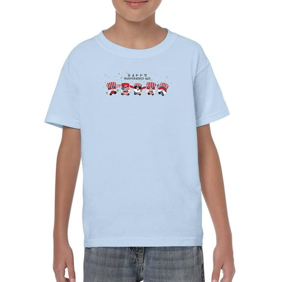 Independence Day Happy Gnomes T-Shirt Juniors -Image by Shutterstock, Large