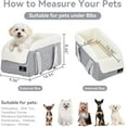 thumbnail image 4 of Center Console Dog Car  for Small Dogs Under 12 lbs – Secure Booster  with Safety Tether, Fits Most  & SUVs, Soft Washable Cushion, Portable  Ideal for Pet Travel, 4 of 8