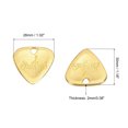 thumbnail image 2 of Unique Bargains Guitar Picks 2mm Metal Gold Tone for Guitar Musical Instrument Pack of 5, 2 of 5