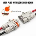 thumbnail image 2 of 120A Parking Air Conditioning Connector High Current Waterproof Power Plug 16Square Wire Generator Male Female Docking Connector, 2 of 7