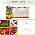thumbnail image 5 of Mexican Lamp Shades Set of 2 Colorful Ceramic Tile Floral Lemon Motifs Traditional 13" x 13" x 10" Lampshade for Table Lamps Floor Lamps Lamp Shade Replacement Easy Assembly Required, 5 of 8