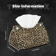 thumbnail image 5 of Logiee Leopard Print-1 Print Tissue Box Cover,Stylish Tissue Box Holder Decorative Tissue Cover for Bathroom Toilet Bedroom Living Room Table Desk Office, 5 of 7