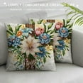 thumbnail image 3 of Awypu  Easter Pillow Cover  Cross Floral He is Risen Decorations Holiday Farmhouse Spring Pillow Case for Home Sofa Couch Decor, 3 of 5