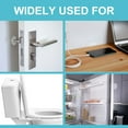 thumbnail image 5 of Uxcell 4pcs Topes de puerta Protectores de pared silenciosos 2.4" Autoadhesivos de goma clara, cojín redondo de escudo de pared, 5 of 5