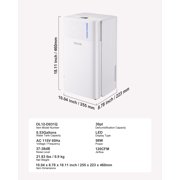 30 Pints Dehumidifier for Home and Basement, Quiet 38dB Operation, Smart Auto/Continuous/Sleep Modes, LED Display, Dual Drainage Options with Hose or Tank, Ideal for Bedrooms, Living Rooms