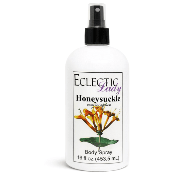 Honeysuckle Body Spray, Eclectic Lady, Hydrating Mist, Unisex, 16 oz