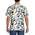 thumbnail image 3 of Bixox Men's Dinosaur Printed Short Sleeve Skinny Athletic T-Shirt, 3 of 6