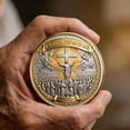 thumbnail image 6 of FeiFu Christ Commemorative Coin Easter Souvenir Coin Religious Collection Art Coin for Easter Holiday Decor Christian Gift, 6 of 6