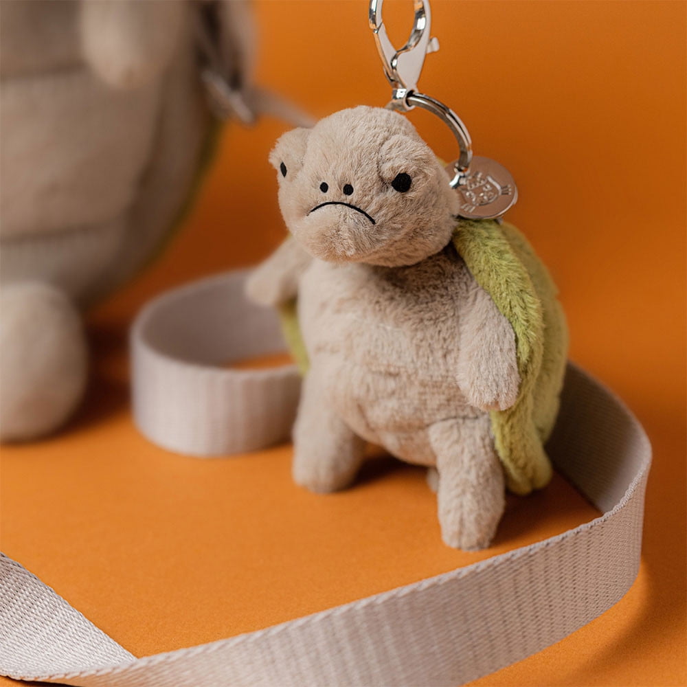 Timmy Turtle Plush Stuffed Animal Charm - Cute Soft Turtle Keychain for Bags, Backpacks, Purses Accessories Timmy Turtle Bag Charm