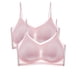 thumbnail image 1 of Gibobby Brasier deportivo mujer Sujetador deportivo antiflacidez, cómodo, Sexy, ultrafino, de seda, con espalda, sin costuras, para mujer, 2 uds.(Rosa,XXL), 1 of 4