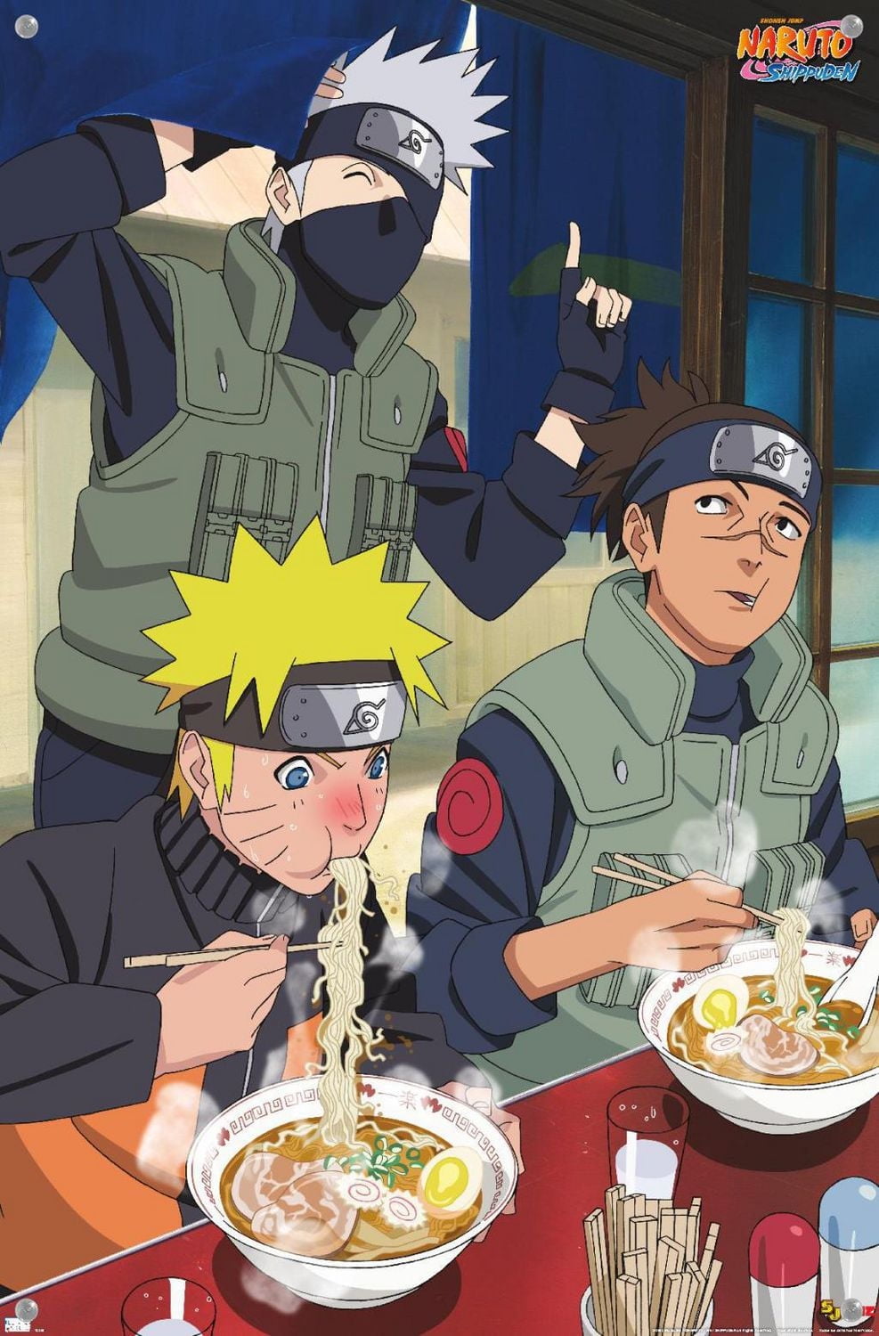 Naruto Shippuden - Food Wall Poster, 22.375" x 34" Framed