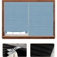 thumbnail image 5 of Temporary Window Blinds, Pleated Window Shades Cordless Fabric Shades Light Filtering Fabric Blinds for Windows,Easy to Cut and Install, 5 of 6