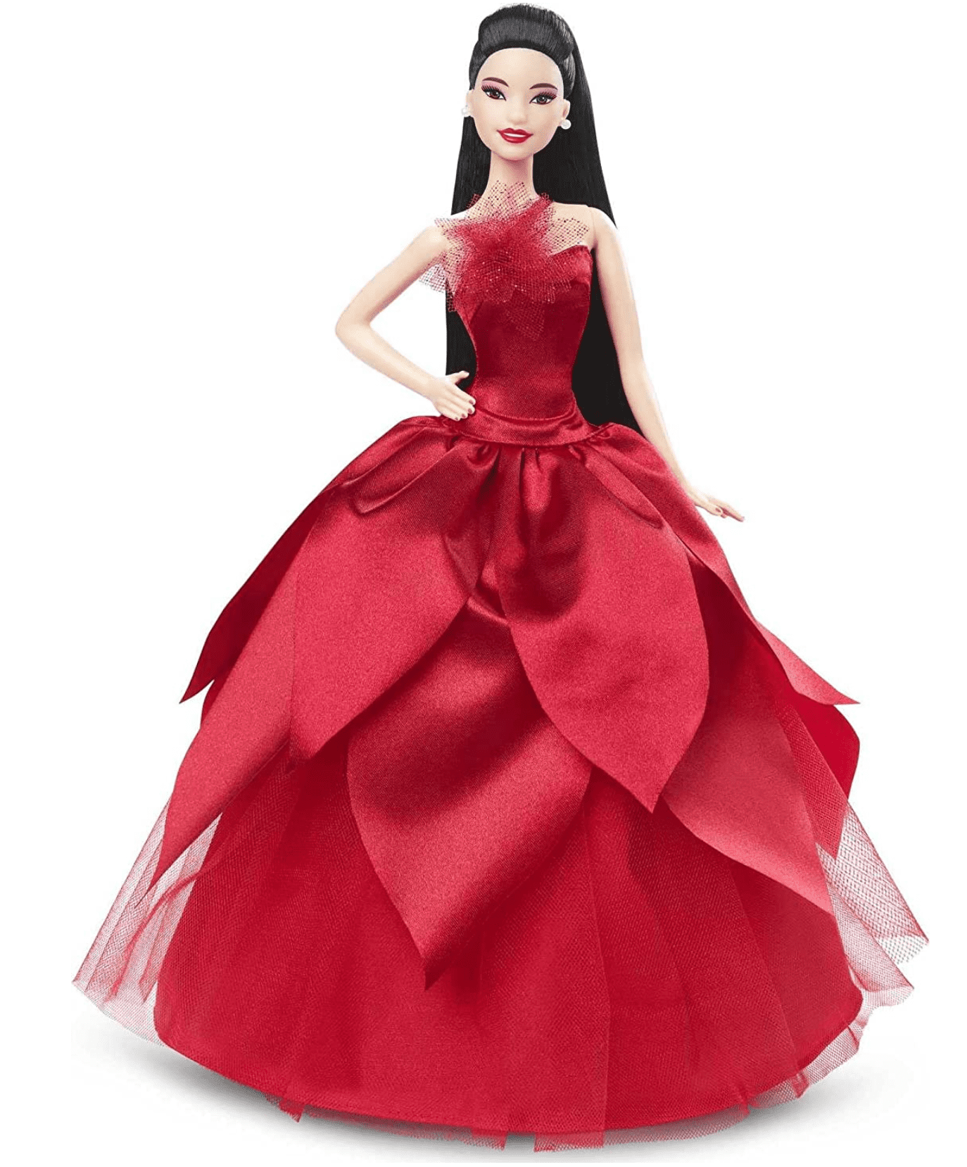 Barbie Signature 2022 Holiday Barbie Doll (Straight Black Hair) HCC05