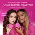 thumbnail image 2 of Natural Cover Cushion Foundation, Lightweight Oil-Free Hydrating Cushion, Long-Lasting Concealing Makeup Cushion to Help Prevent Caking for Daily Wear, 2 of 5