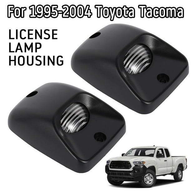 One Pair Black Rear Bumper License Plate Lights Lamps Replacement for